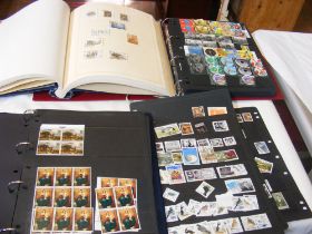 Three albums of GB and Eire stamps