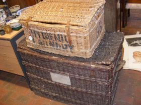 An old laundry basket and one other