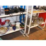 A sundry lot of collectable glass, ceramic and met