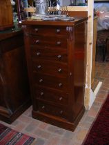 A Victorian seven drawer Wellington chest - width