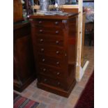 A Victorian seven drawer Wellington chest - width