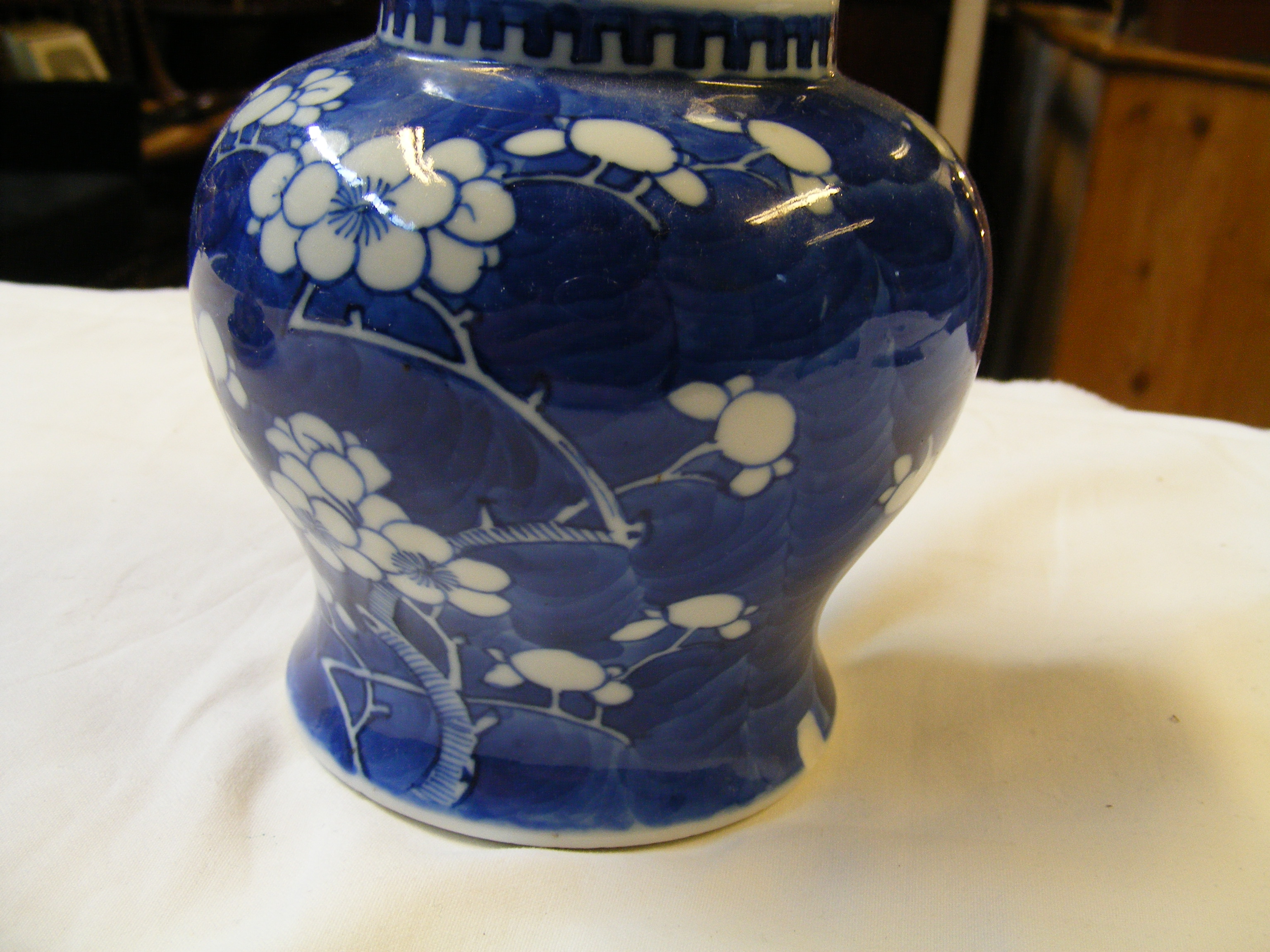 A Chinese blue and white ginger jar and cover, tog - Image 32 of 40