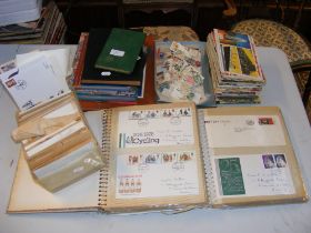 An assortment of philatelic material, including st