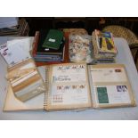 An assortment of philatelic material, including st