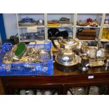 Assorted silver plate