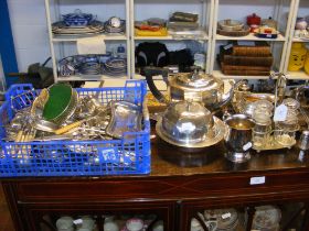 Assorted silver plate