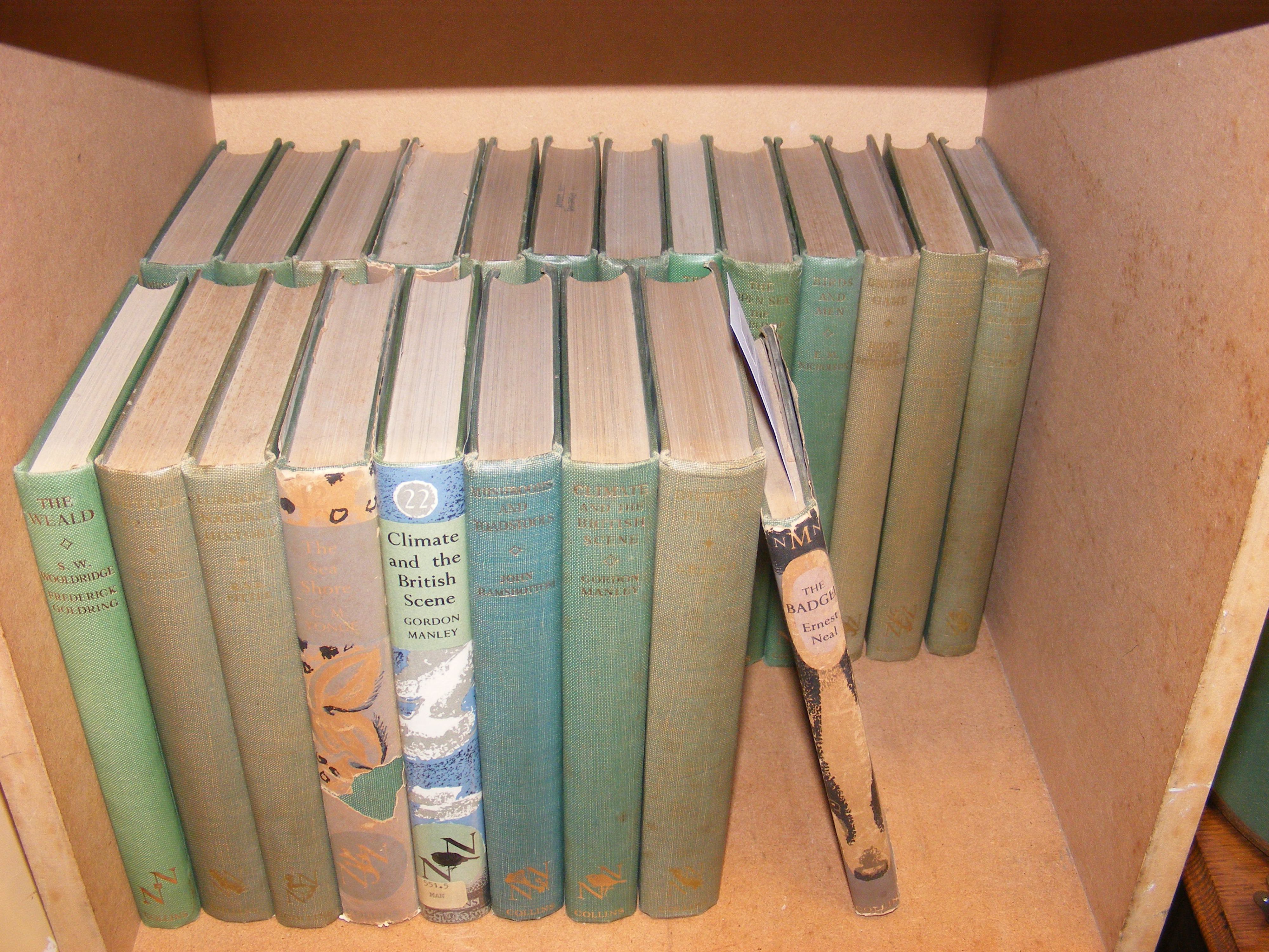 A quantity of The New Naturalist books, including 'The Badger' by Ernest Neal