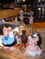 Two Wade NatWest Piggy Banks, together with collec