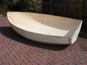 A fibreglass project boat shell - length 2.9 meter