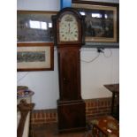 An early 19th century mahogany longcase clock with