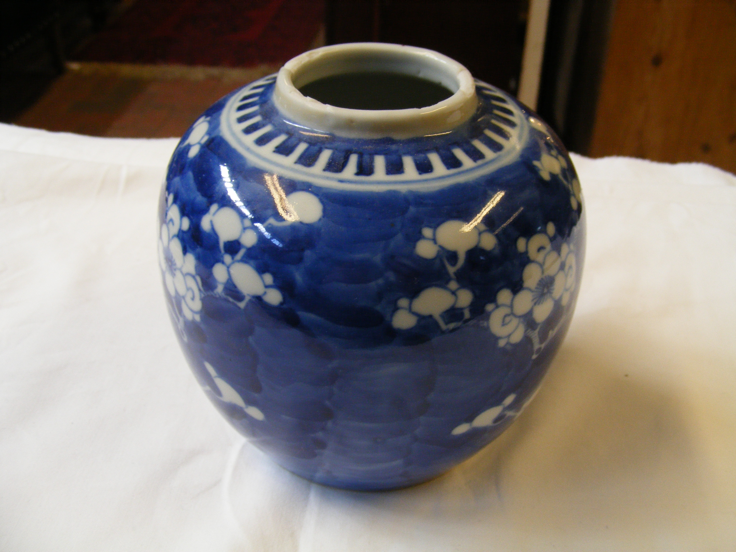 A Chinese blue and white ginger jar and cover, tog - Image 18 of 40