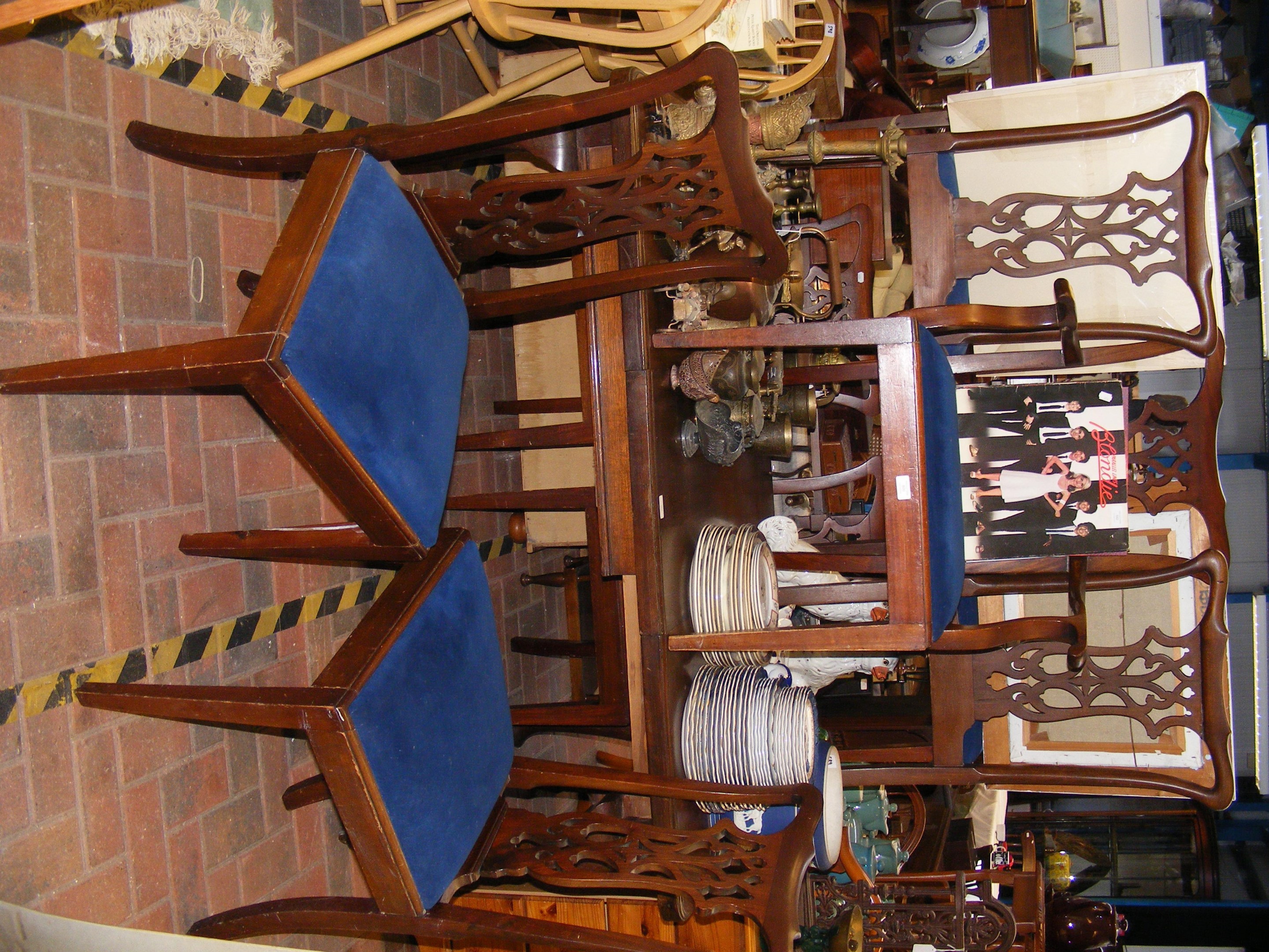 A set of seven dining chairs (6 plus 1)