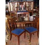 A set of seven dining chairs (6 plus 1)