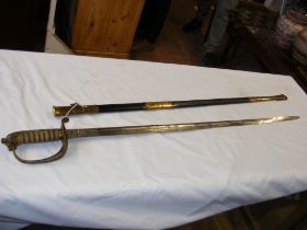 A Gieve, Matthews & Seagrove Naval dress sword wit