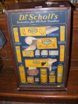 A vintage advertising cabinet for Dr Scholl's Reme