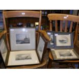 A quantity of antique engravings including Isle of