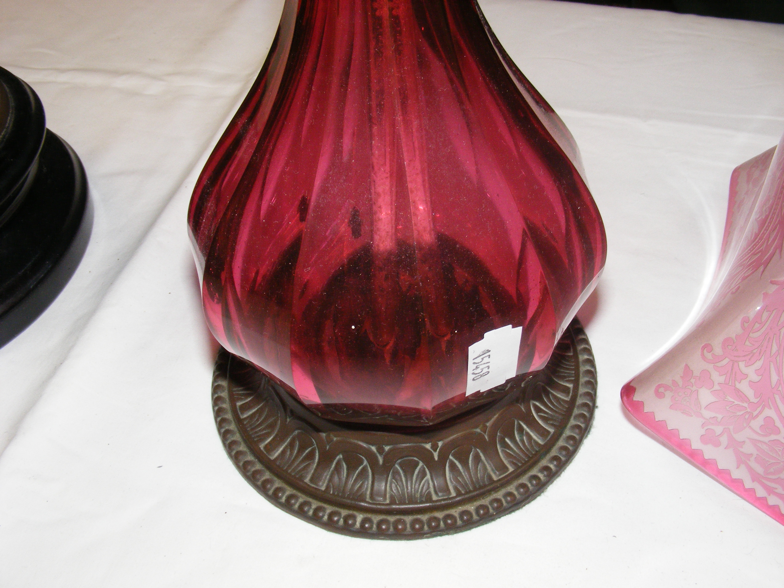An antique oil lamp and one other - Image 9 of 11