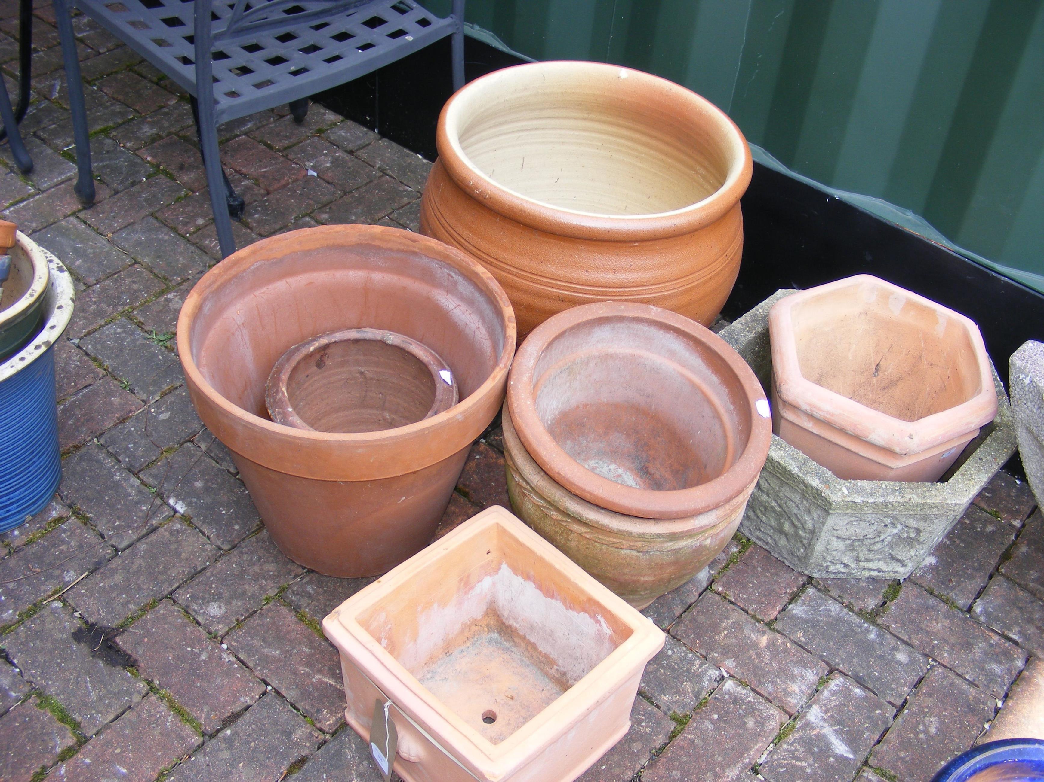 A generous quantity of terracotta and constituted