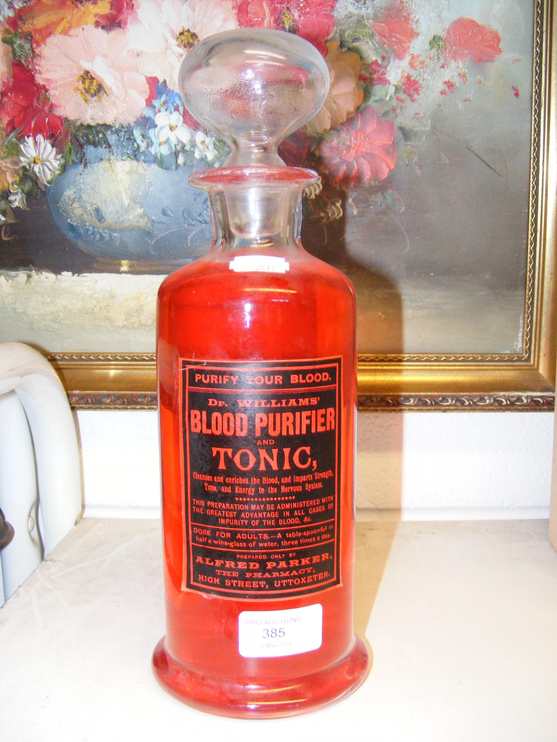 'Dr Williams' Blood Purifier and Tonic' bottle