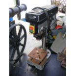 A bench mounted pillar drill