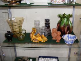 Collectable ceramic and glass ware including Dunca