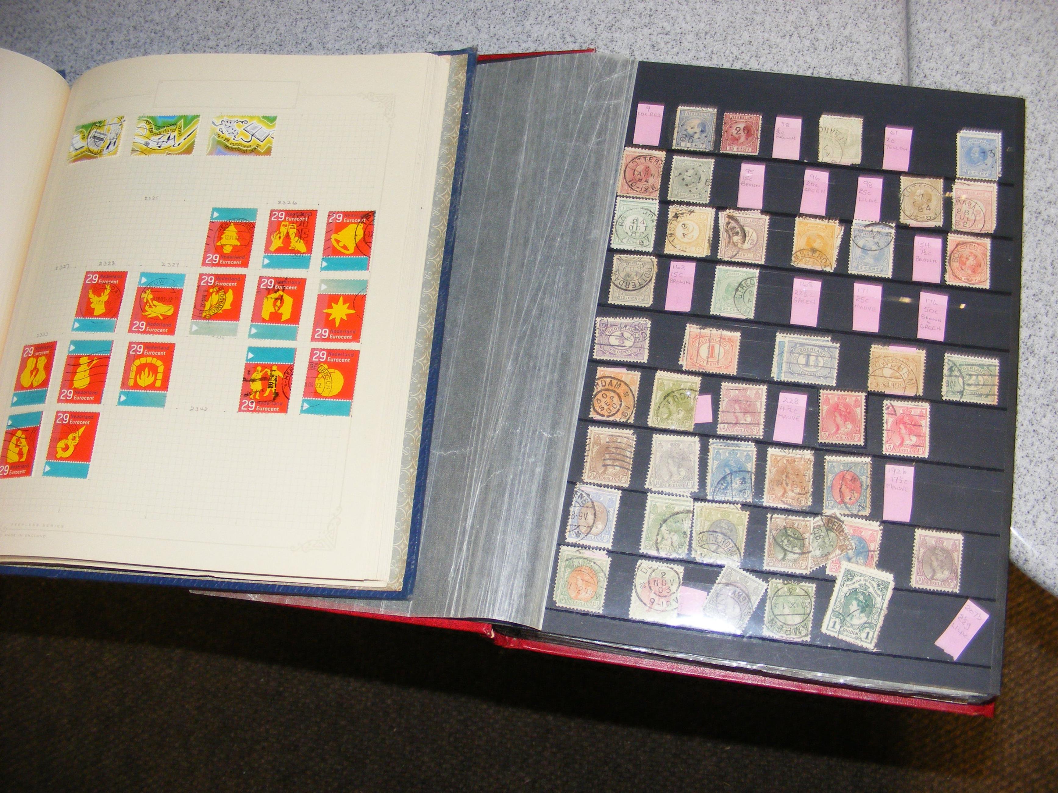 Stamps - Holland - early to 1999 - in two albums