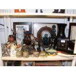 A sundry lot of collectables, including ceramic an