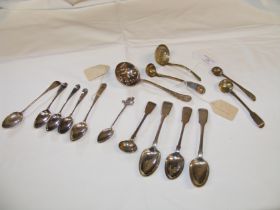 A selection of silver spoons