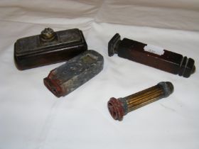 Four old Chinese ink chop seals