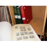 Four albums of stamps - Bahamas, Barbados and West