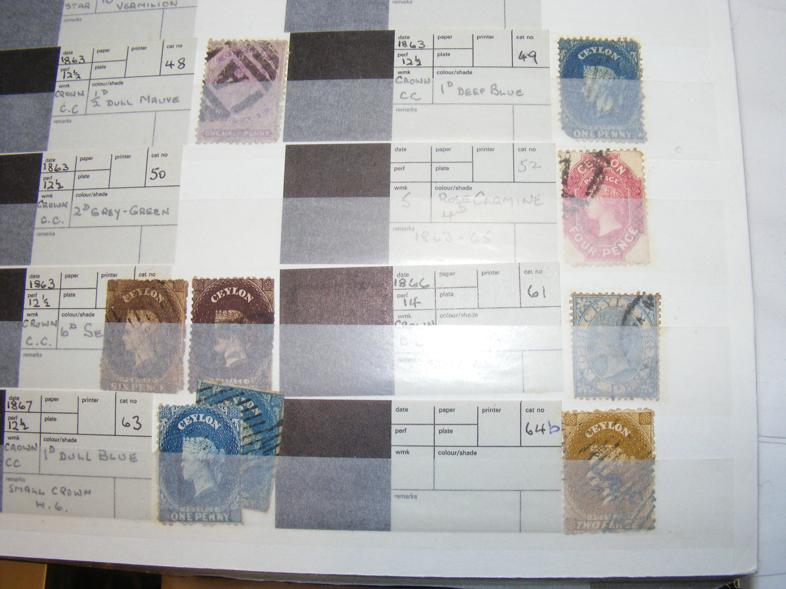 Stamps - Ceylon and Fiji - QV onwards - Bild 4 aus 9