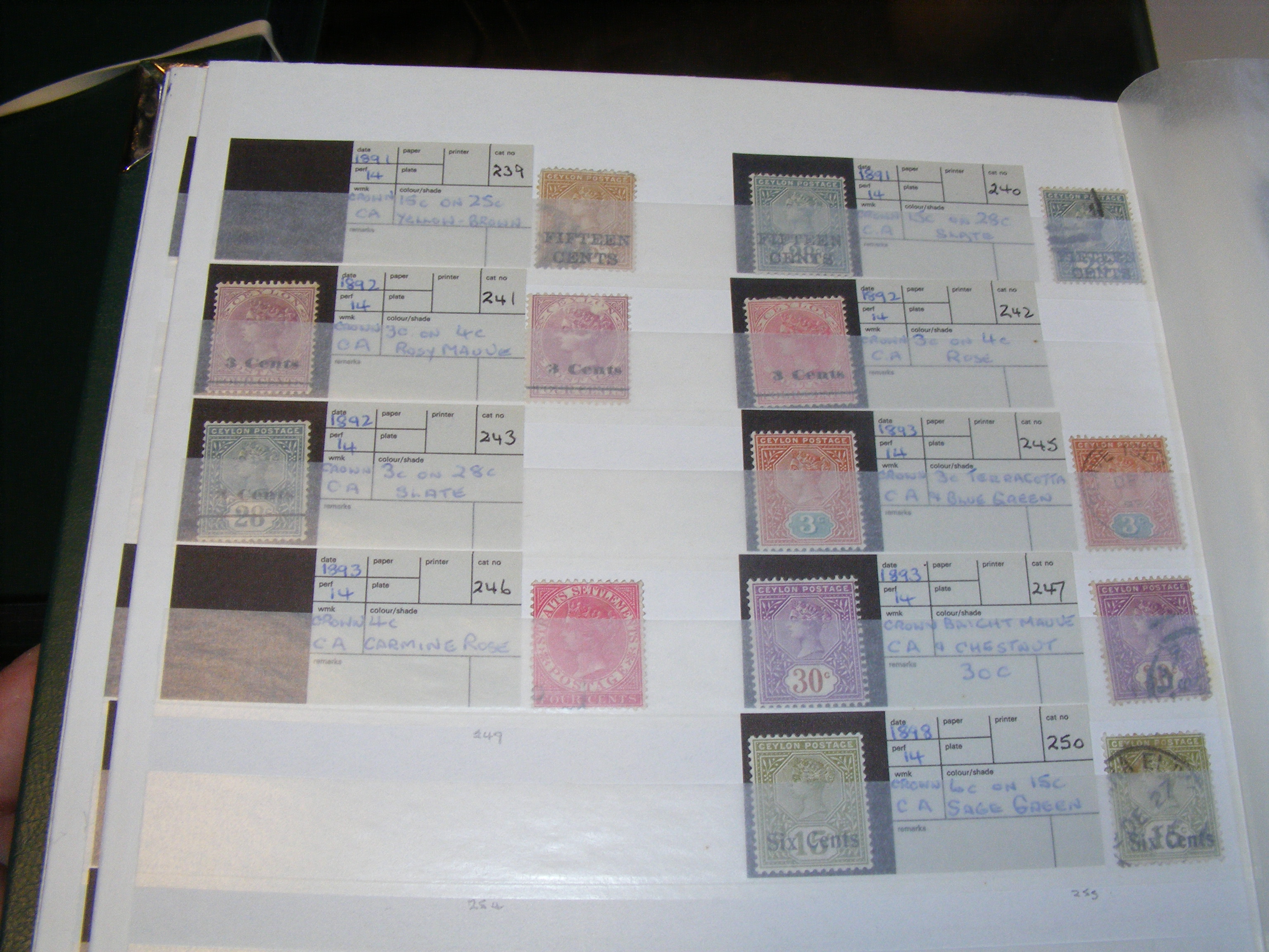 Stamps - Ceylon and Fiji - QV onwards - Bild 8 aus 9