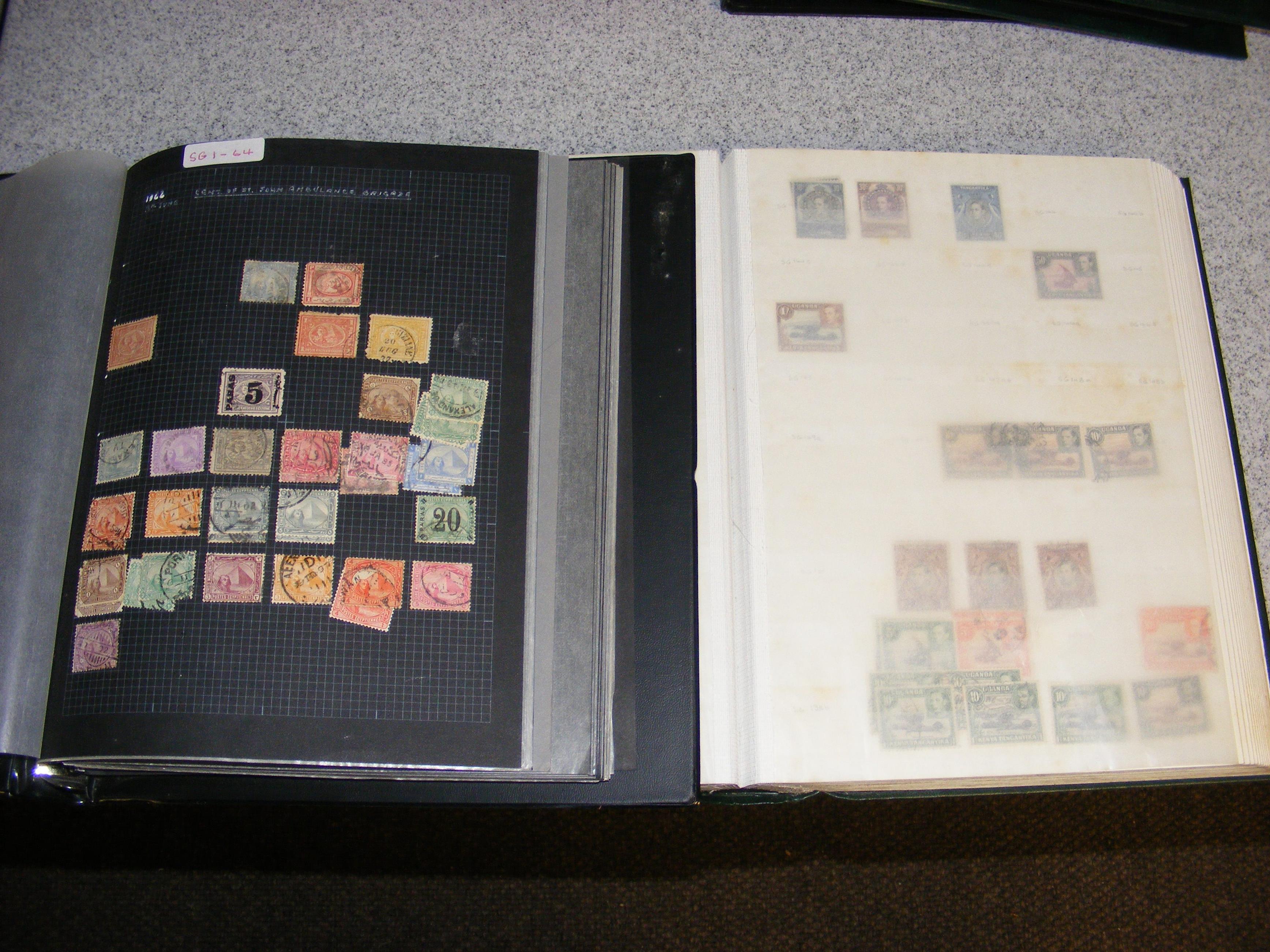 Stamps - Africa, including Egypt and Kenya - in tw