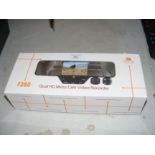 A new boxed dual HD mirror cam video recorder