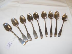 A selection of silver spoons