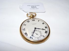 An 18ct gold Benson of London gents pocket watch