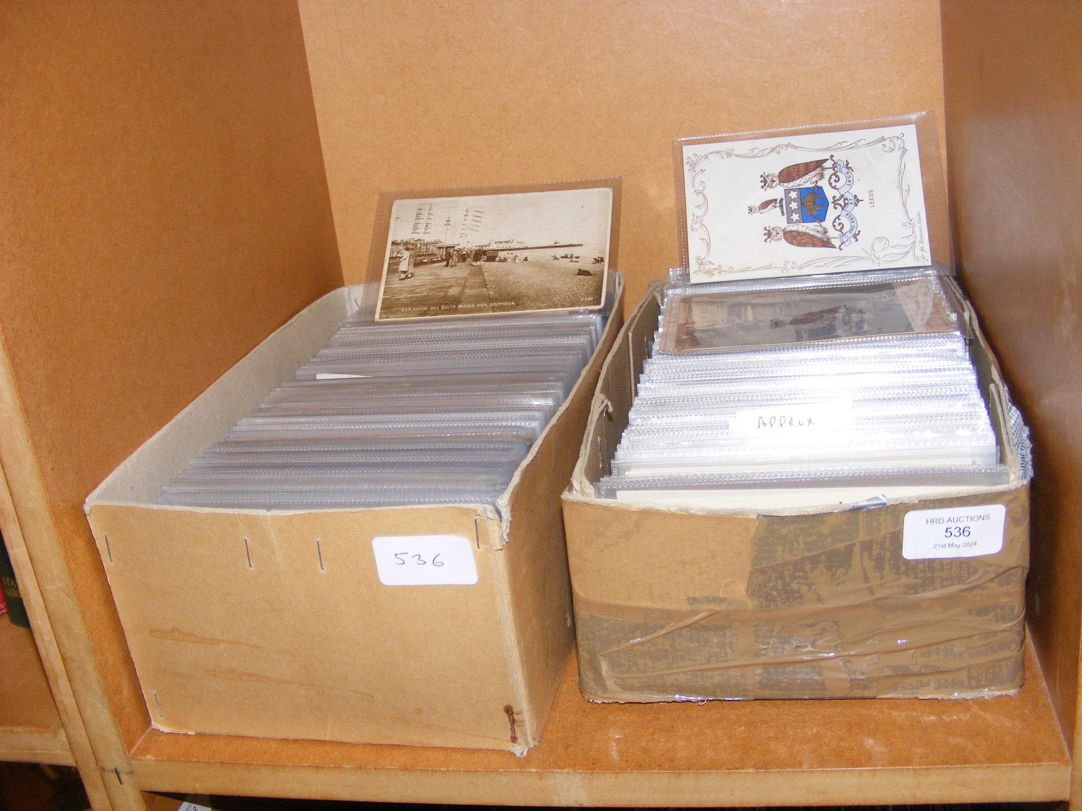 Approx. 800 topographical postcards