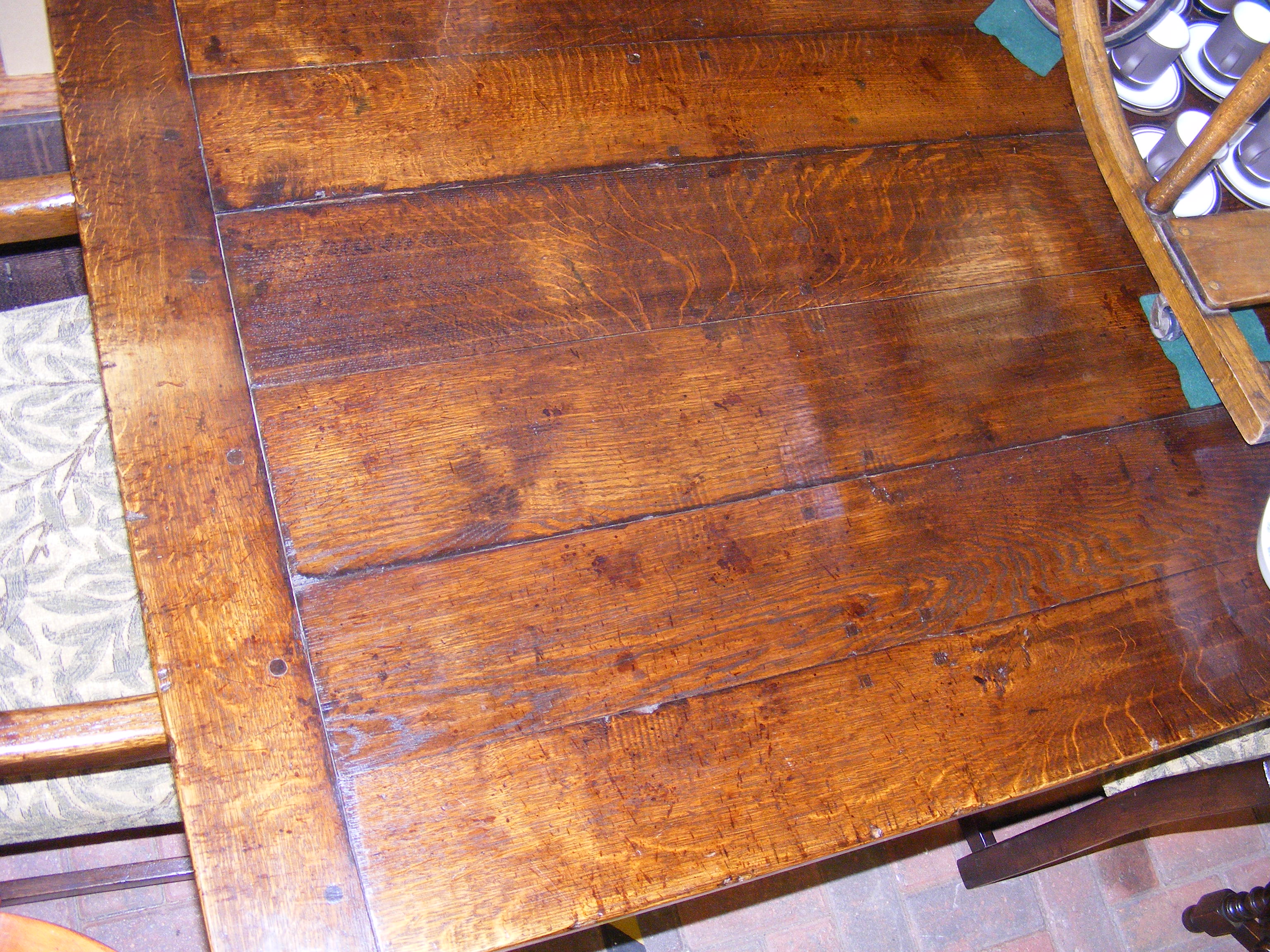 A 229cm long reproduction refectory table with eig - Bild 6 aus 6