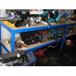 A 180cm two tier workshop bench