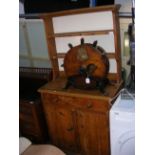 An antique pine dresser - width 81cm