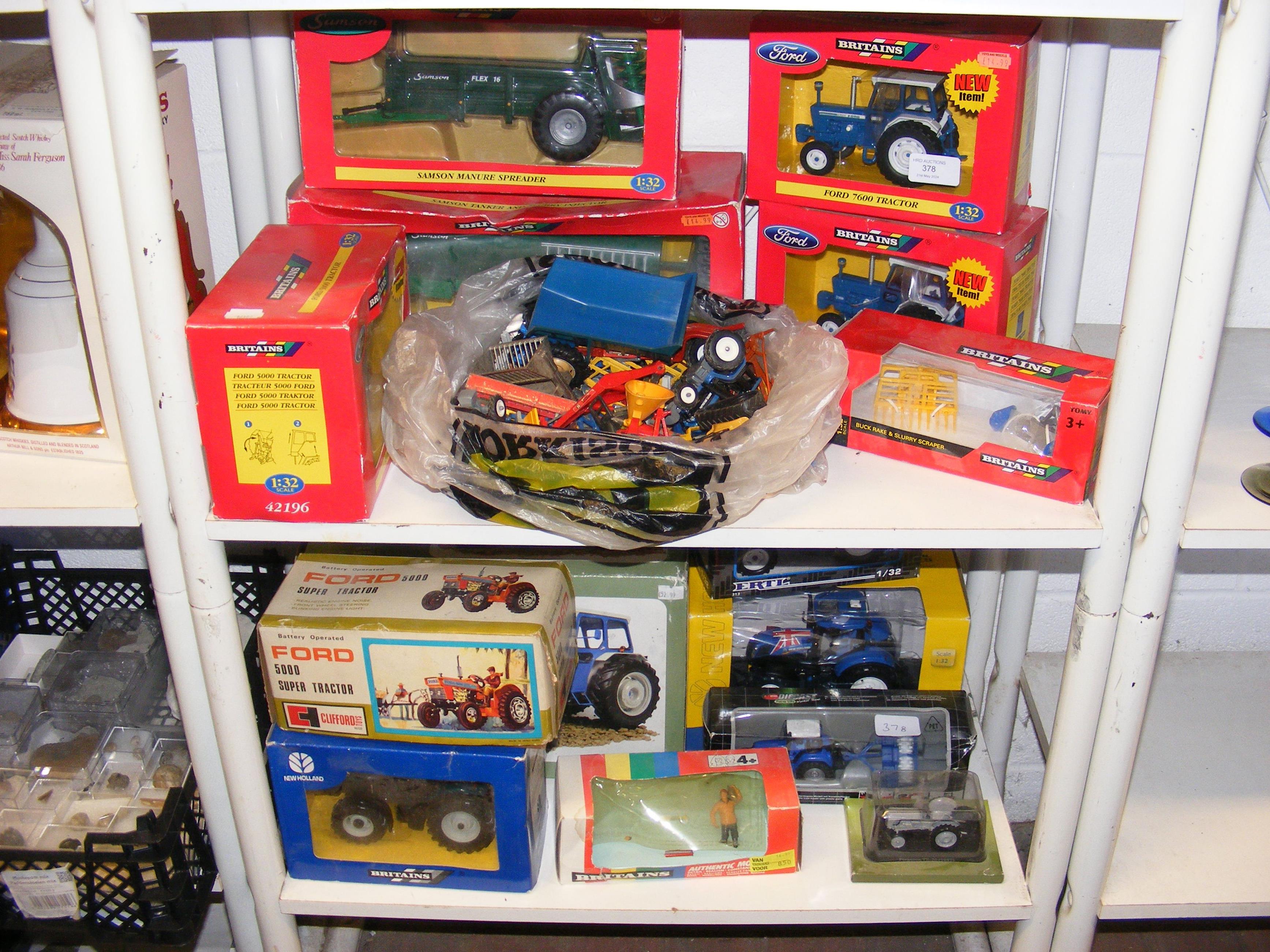 Britains and other makes of model farmyard vehicle