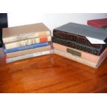 Nine Folio Society books including Memoires of An