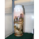 A Royal Worcester hand painted vase of Pembroke Ca