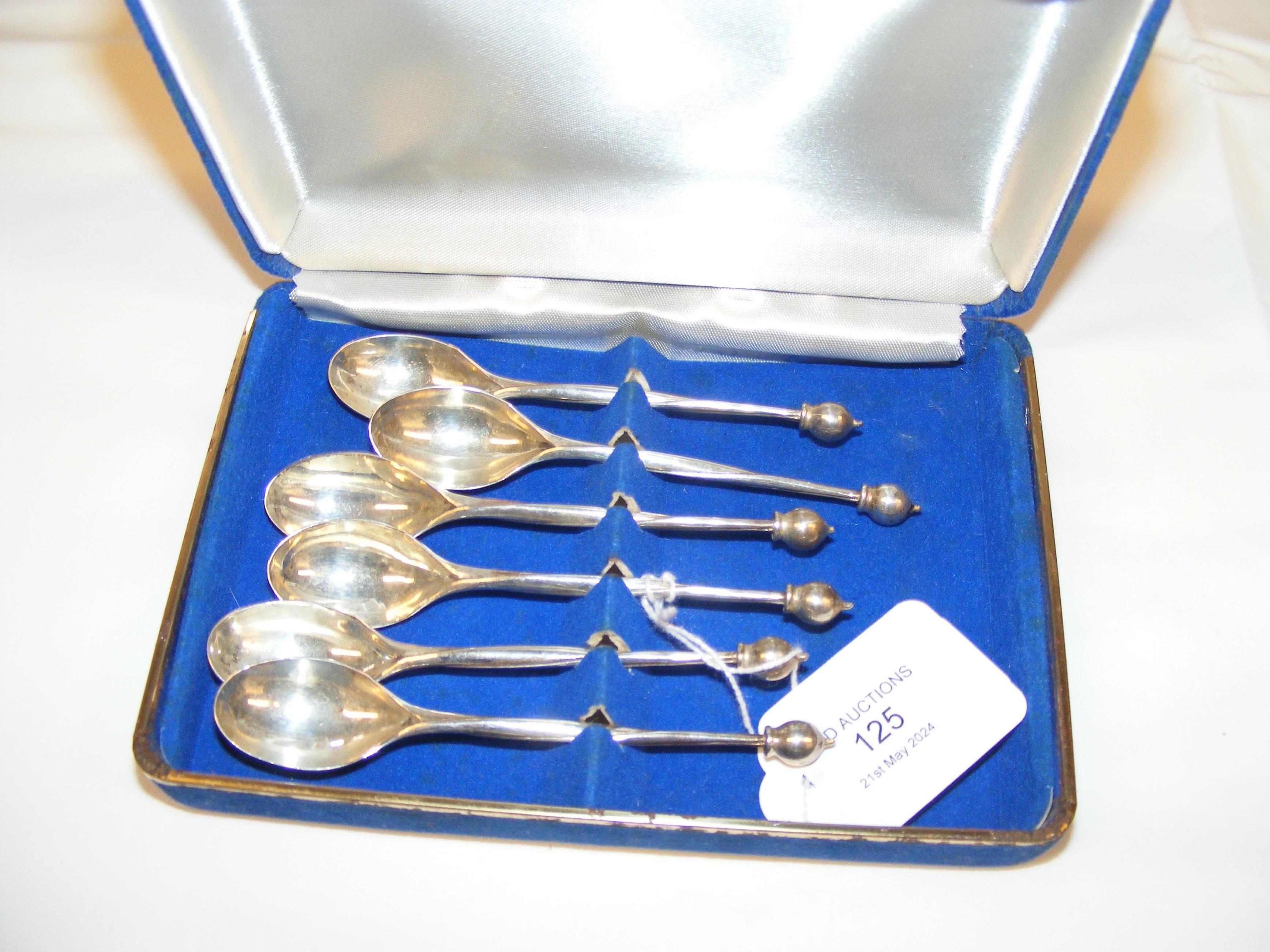 A set of six Australian silver teaspoons