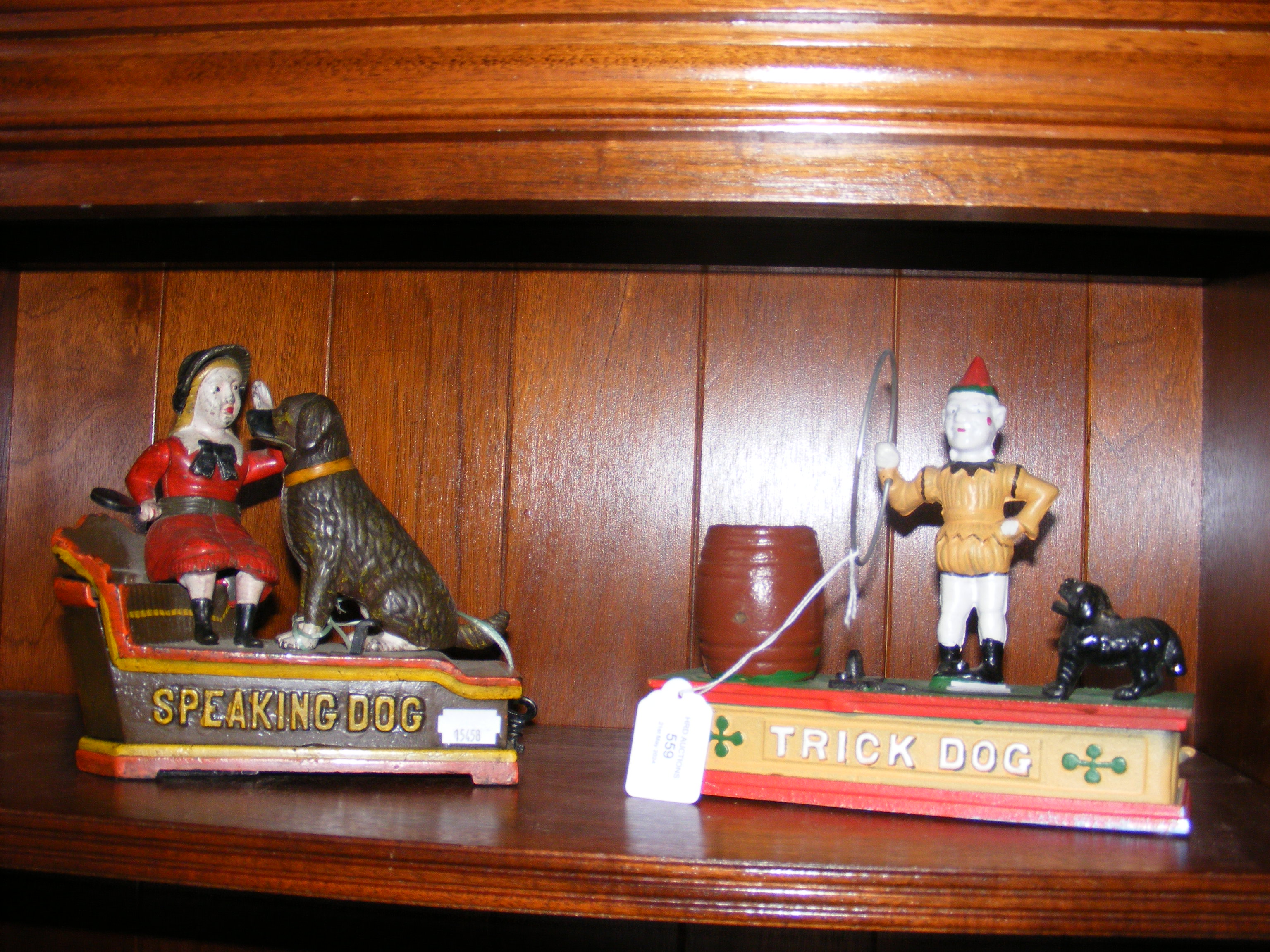 Two reproduction moneyboxes, including 'Speaking