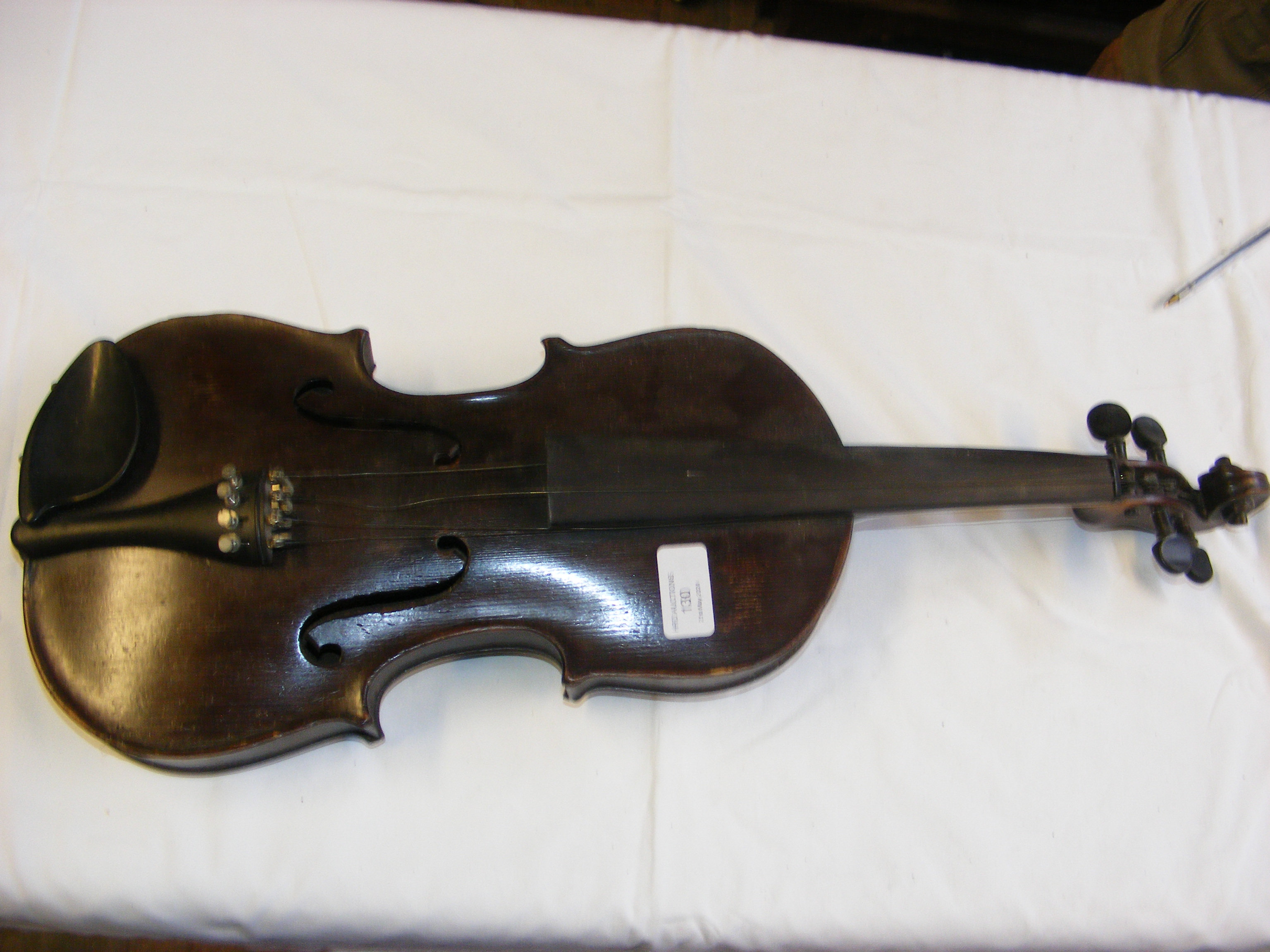 An antique violin with Andreas Guarnerius label, t - Image 20 of 27