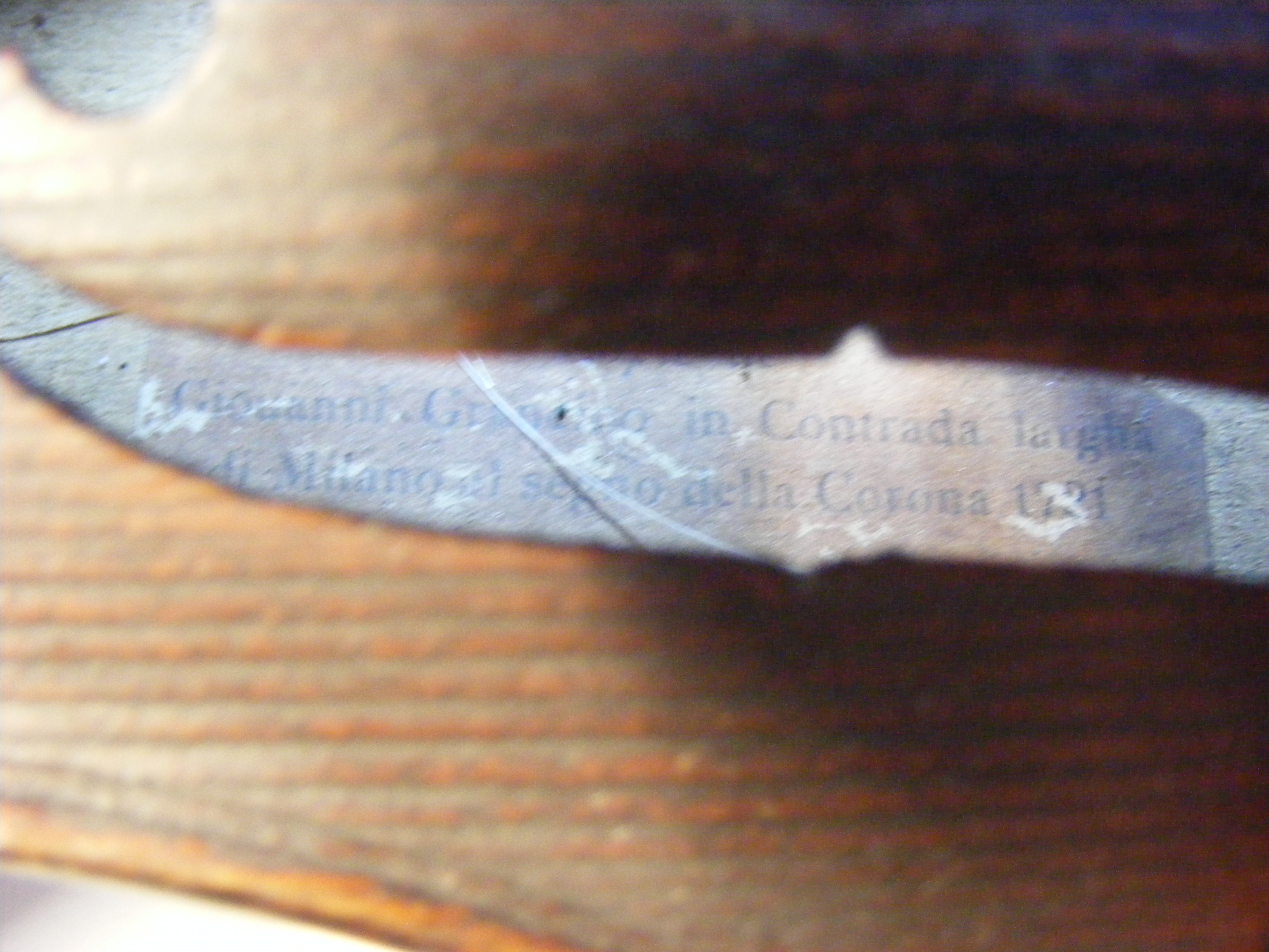 An antique violin with Andreas Guarnerius label, t - Image 27 of 27