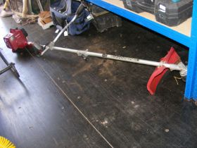 A Einhell petrol driven long arm strimmer