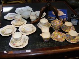 A Shelley tea set, Royal Winton Chintz tea set