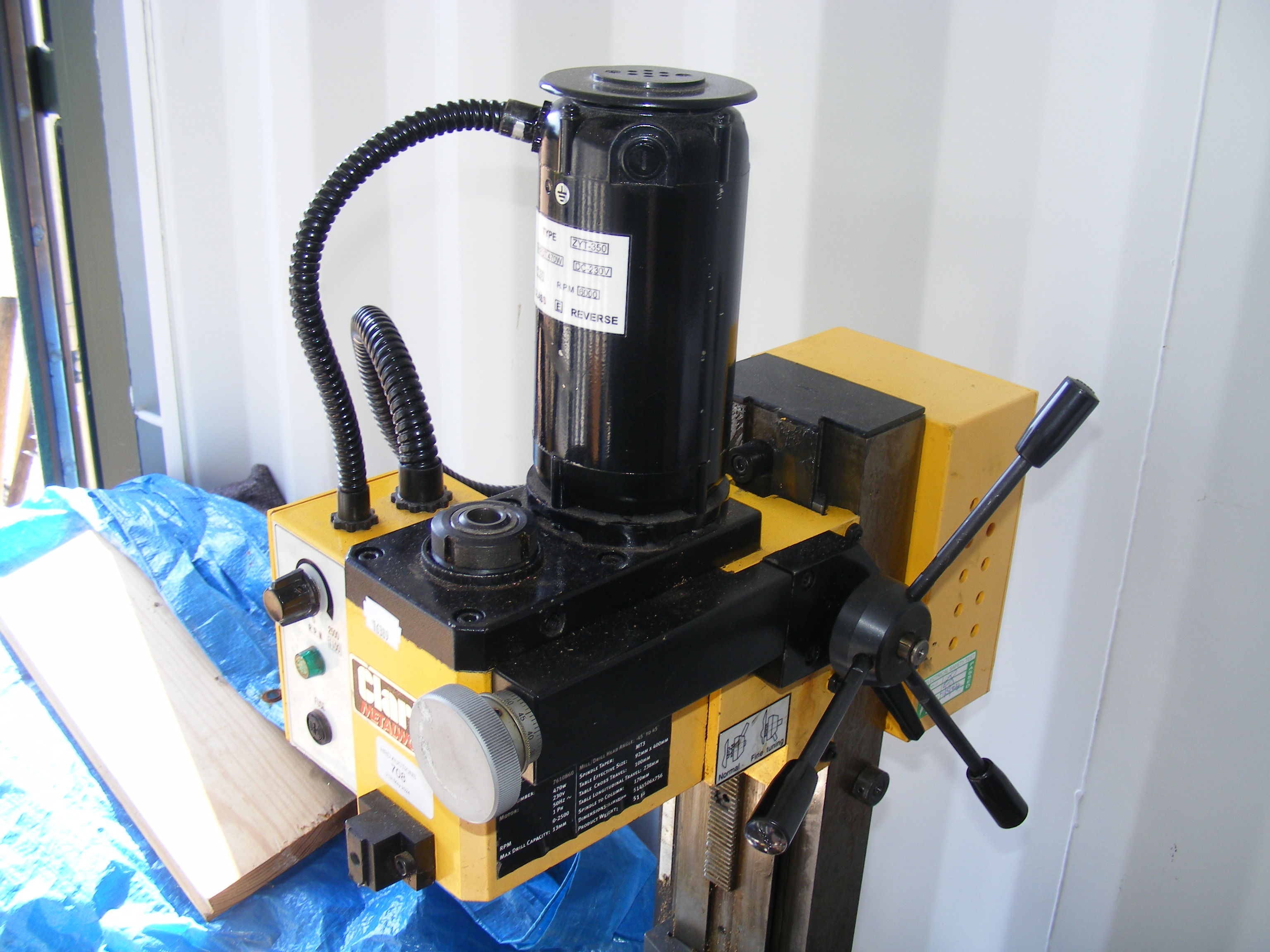 A Clarke bench mounted pillar drill with various c - Image 4 of 7